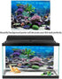 Aquarium Background Poster,Fish Decorations Pictures 3D Effect PVC Adhesive Poster Underwater Coral Reef Decor Paper Cling Decals Sticker(76x30cm)...