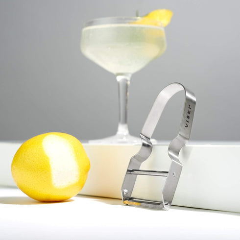Viski Citrus Peeler Tool, Fruit Peeler for Cocktails, Bar Peeler Stainless Steel, Lemon Peeler, Professional Grade Cocktail Peeler, Bartender Tool...