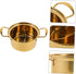 Golden Stainless Steel Small Hot Pot Small Cooking Pot Hot Pot with Divider Home Cooking Pot Kitchen Cooking Pot Noodle Pot Stock Pot Individual M...