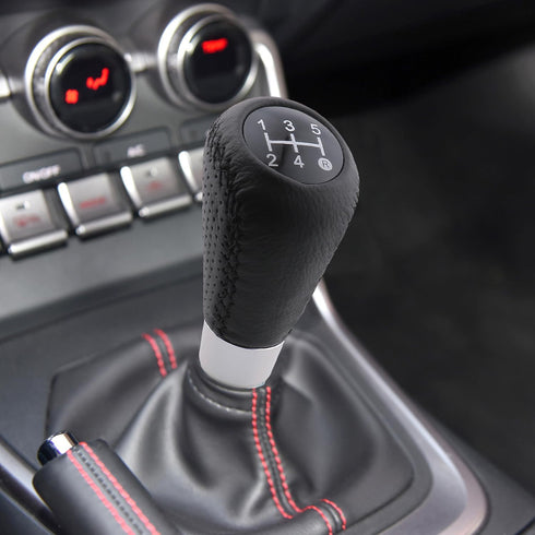 5 Speed Shift Knob Shifting Lever Leather Gear Stick Transmissions Shifter Handle Fit Most Manual Cars Truck SUV Vehicle (Black)...