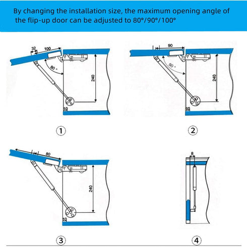 20N/4.4 lb Gas Strut Cabinet Hinge Safety Lift Support, Gas Struts Soft Open Lid Hinge for Cabinet Toy Box, 6 inch Length 2Pcs...
