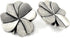 Bezelry 12 Pieces Clover Metal Shank Buttons. 20mm (3/4 inch) (Antique Silver)...