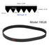 uxcell 190J6 Rubber Poly V Belt, 6 Ribs PJ V-Ribbed Belt 19" Length x 0.55" Width x 0.14" Thick, Industrial Transmission Drive Belt...