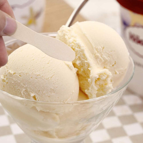 500 Pcs Small Wooden Spoons, Mini Disposable Ice Cream Tasting Spoons, 3 Inch Wood Sample Spoon for Crafts, Dessert, Honey, Little Cake (500 Stick...