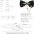 Men's Adjustable Bow tie Gold Metal Wings Chain Two Layer Neck Bowtie...