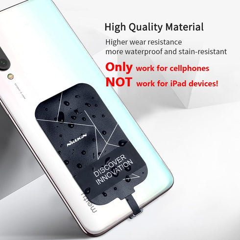 Nillkin Qi Receiver USB C, Thin Wireless Charging Receiver, Type C Wireless Charger Receiver for Galaxy A51/A20E/A20, Pixel 2 and Other Type-C And...