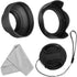 52mm Lens Hood Set, Collapsible Rubber Lens Hood with Filter Thread + Reversible Tulip Flower Lens Hood + Center Pinch Lens Cap + Microfiber Lens ...