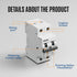 Miniature Circuit Breaker 120/240VAC 16A Double Pole Circuit Breaker DIN Rail Mount,Thermal Magnetic AC Disconnect Switch for House, Electrical Sy...