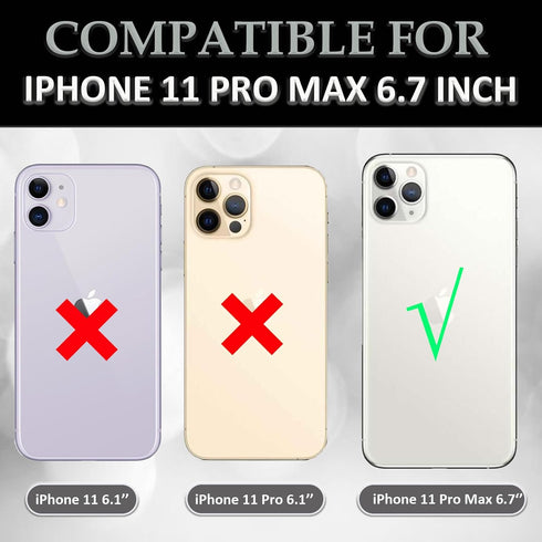 iPhone 11 Pro Max Case with Bling Camera Lens Protector Cute Fashion Luruxy Black Snake 3D Pattern Slim Shockproof iPhone 11 Pro Max Case for Wome...