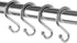 Metal Shower Curtain Hooks?Set of 12 Rings?Rust Resistant S Shaped Hooks Hangers for Shower Curtains, Kitchen Utensils, Clothing, Towels, etc. (Ch...