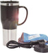 Hot Water Heater Mug for Car - Car Electric Kettle Heated Stainless steel Portable Cigarette Lighter Heating Cup Coffee Cup with Charger for Outdo...