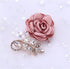 Rose Flower Brooch Pins Fabric Pin Handmade for Women and Men Floral Bridal Wedding Christmas Party Valentine’s Day Wife Mom Gift, Pink...