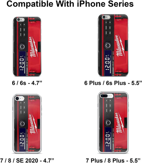 Phone Case Milwaukee Compatible with iPhone 12/12 pro Pure Clear Phone Case Waterproof Scratch Accessories......