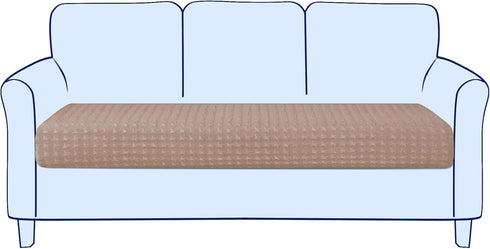 SUBRTEX Printed Covers Spandex Elastic Couch Chair Slipcover Furniture Protector for Sofa Seat Cushion, Loveseat, Orange...