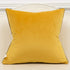 Avigers 18 x 18 Inches Yellow White Gold Leather Striped Patchwork Velvet Cushion Case Luxury Modern Throw Pillow Cover Decorative Pillow for Couc...