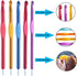 Large Size Aluminum Crochet Hook Set 6.5m(K)/8mm(L)/9mm(M)/10mm(N)/12mm(O) Knitting Needles Craft Weave Yarn Set - Mini Keychain Set Included...