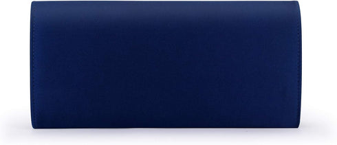 Women Satin Rhinestones Evening Bags Prom Bridal Clutch Purse Cross Body With Detachable Chain Strap...