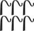 Mkono 6 Pack Iron Wall Hooks for Hanging Plant Lanterns, Plant Hanger Fence Metal Bracket for Bird Feeders, Wind Chimes, Mason Jar Sconces, Light ...