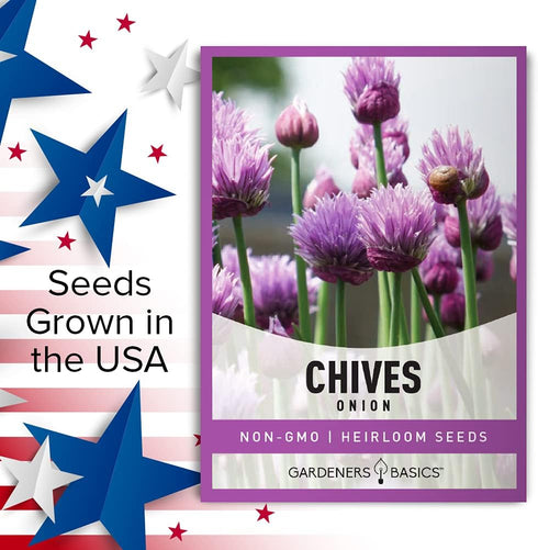 Chive Seeds for Planting is A Heirloom, Non-GMO Herb Variety- Chive Common Onion Herb Seeds Great for Indoor and Outdoor Gardening by Gardeners Ba...