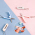 Pink Folding Scissors Safe Portable Travel Scissors Foldable Telescopic Cutter Pocket Mini Scissor with Keychain for Cutting, Scrapbooking, Crafti...