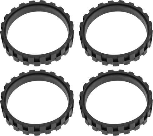 4 Pack Tires for IROBOT ROOMBA Wheels Series E5 E6 E7 i7 i7+ 500, 600, 700, 800 and 900 Anti-Slip, Great Adhesion and Easy Assembly. Replacement f...