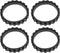 4 Pack Tires for IROBOT ROOMBA Wheels Series E5 E6 E7 i7 i7+ 500, 600, 700, 800 and 900 Anti-Slip, Great Adhesion and Easy Assembly. Replacement f...