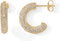 PAVOI 14K Gold Plated 925 Sterling Silver Post Cubic Zirconia Chunky Hoop Earrings | Thick Lightweight Gold Hoop Earrings for Women | Fully Studde...