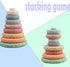 8 Pcs Stacking Rings Soft Toys for Babies 6 Months and up Old Girls Boys - Toddlers Sensory Educational Montessori Baby Blocks - Developmental Tee...