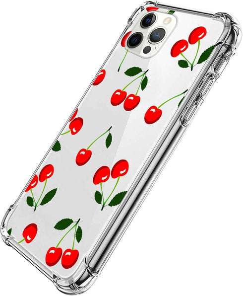 ZHEGAILIAN Case Compatible with iPhone 11 Pro Max Case,Cherry Pattern Clear Case for iPhone 11 Pro Max,Anti-Scratch Shockproof Transparent Soft Co...