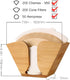 Unibene Bamboo Coffee Filter Holder, Coffee Paper Storage Container Dispenser Rack Shelf for Aeropress, Chemex, Hario V60 and Melitta Cone Filters...