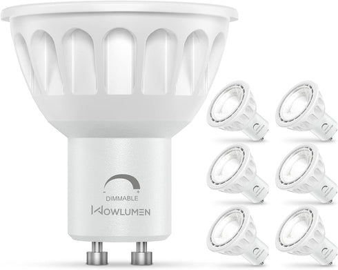 Dimmable GU10 LED Light Bulbs, 5000K Daylight MR16 GU10 Bulb Replacement for Recessed Track Lighting, 5W 500LM LED Bulbs 40° Spotlight for Kitchen...