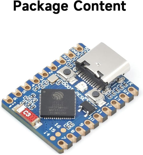 Waveshare ESP32-C3 Mini Development Board, Based On ESP32-C3FN4 Single-Core Processor, 160MHz Running Frequency, 2.4GHz Wi-Fi & Bluetooth 5...
