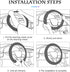 15 Inch Car Steering Wheel Cover, Universal Elastic Stretch Breathable Anti-Slip Leather Without Inner Ring, Auto Accessories Steering Wheel Prote...