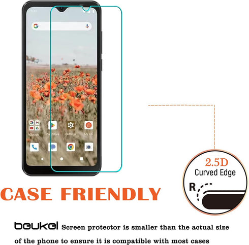 beukei (3 Pack) Compatible for Consumer Cellular IRIS Connect Screen Protector Tempered Glass, Touch Sensitive,Case Friendly, 9H Hardness...