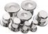 2 Sets Panel Furniture Positioning Woodworking Round Tenon 1/4", 5/16", 3/8", 1/2" Solid Wood Pin Center Punch Thimble for Woodworking Tool...