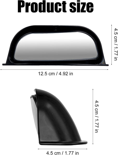Back Passenger Rear View Mirror, Adjustable Blind Spot Mirror Wide-Angle Second Row Side View Auxiliary Mirror Stick on B-Pillar Car Exterior Acce...