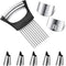 8 Pcs Kitchen Finger Guards Chopping Onion holder Slicer,Adjustable Finger Nail Protector,Safe Knife Cutting Shield,finger guards for cutting Kitc...