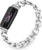 TRUMiRR Band for Fitbit Luxe Women, Stainless Steel Band Jewelry Strap for Fitbit Luxe Fitness Tracker...
