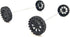 EUDAX 30mmx8mm Plastic Roll 2mm Dia Shaft Toys Wheel and 2mmx100mm STEM Shaft Round Rod Axles for DIY Toy RC Car Truck Boat Helicopter Model Part ...
