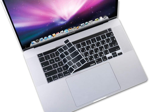 XSKN Russian Language Silicone Keyboard Cover Skin for 2019 2020 MacBook Pro 16.2 13.3 inch with Touch Bar and Touch IDA2141 A2251 A2289 A2338 M1 ...