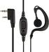 Retevis 2 Way Radio Earpiece, C-Type Earhook Headset with Mic, 2 Pin, for RT22 RT68 RT21 H-777 RT27 RT19 RB26 RB45,Compatible with BAOFENG UV-5R B...