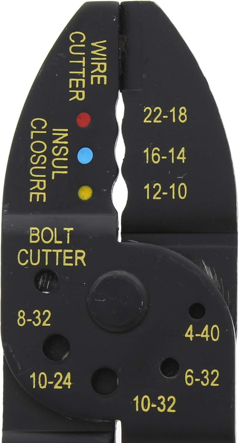IDEAL Electrical 45-778 Multi-Crimp Strip Tool - High Leverage Pivot Wire Crimper & Stripper with Crimping Nests, Textured Grip...