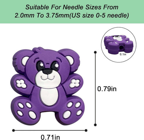 10 pcs Knitting Needle Stoppers Point Protectors Knitting Accessories and Supplies Knitting Tools Knitting Starter kit Beginner for Knitting Gifts...