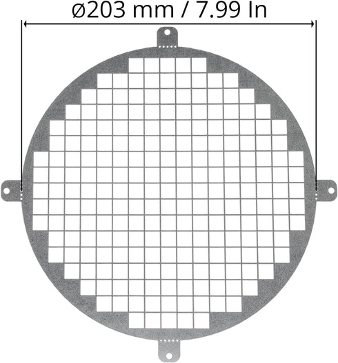 Repa Market 8" Inch Galvanized Steel Round Crawl Space Vent Grid - Inlet Outlet Ventilation Guard - Universal Metal Air Supply Exhaust Protection ...