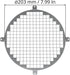 Repa Market 8" Inch Galvanized Steel Round Crawl Space Vent Grid - Inlet Outlet Ventilation Guard - Universal Metal Air Supply Exhaust Protection ...