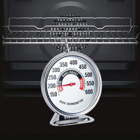Oven Thermometer 150?-600? Large 3 Inch Dial Stainless Steel Oven Grill Thermometer for Gas & Electric Oven,Grill Cooking,Stand or Hang,Accurate O...