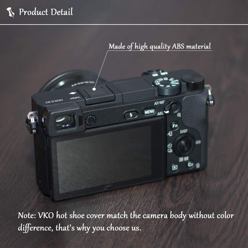 VKO Hot Shoe Cover, Hot Shoe Cap, Hot Shoe Protector Compatible with Sony A6100 A6600 A7III A6500 A6400 A6300 A6000 A77II A7II A7RII A7RIII A7RIV ...