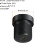 uxcell 2.1mm CCTV Camera Lens 5MP F2.0 FPV Wide Angle Security Camera Lens M12 Threaded Dia for IP Camera Panoramic, Black...