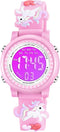 Venhoo Kids Watches 3D Cartoon Waterproof 7 Color Lights Toddler Wrist Digital Watch with Alarm Stopwatch for 3-10 Year Girls Little Child...