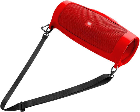 Silicone Case Cover for JBL Charge 4 Portable Waterproof Wireless Bluetooth Speaker, Travel Gel Soft Skin,Waterproof Rubber Carrying Pouch with St...